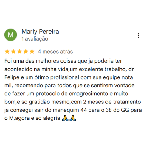 Depoimento Google Dr. Felipe Gomes
